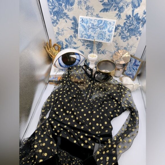 🆕 BRONX & BANCO 🧿 NWT Suns Mesh & Velvet Fit & Flare Mini Dress - Sz S - US 4 - Picture 2 of 16